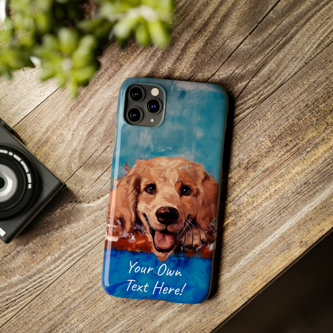 Slim Personalized Cute iPhone Cases - | iPhone 15 Case | iPhone 15 Pro Max Case, Iphone 14 Case, Iphone 14 Pro Max, Iphone 13, Golden Retriever Dog - Studio40ParkLane