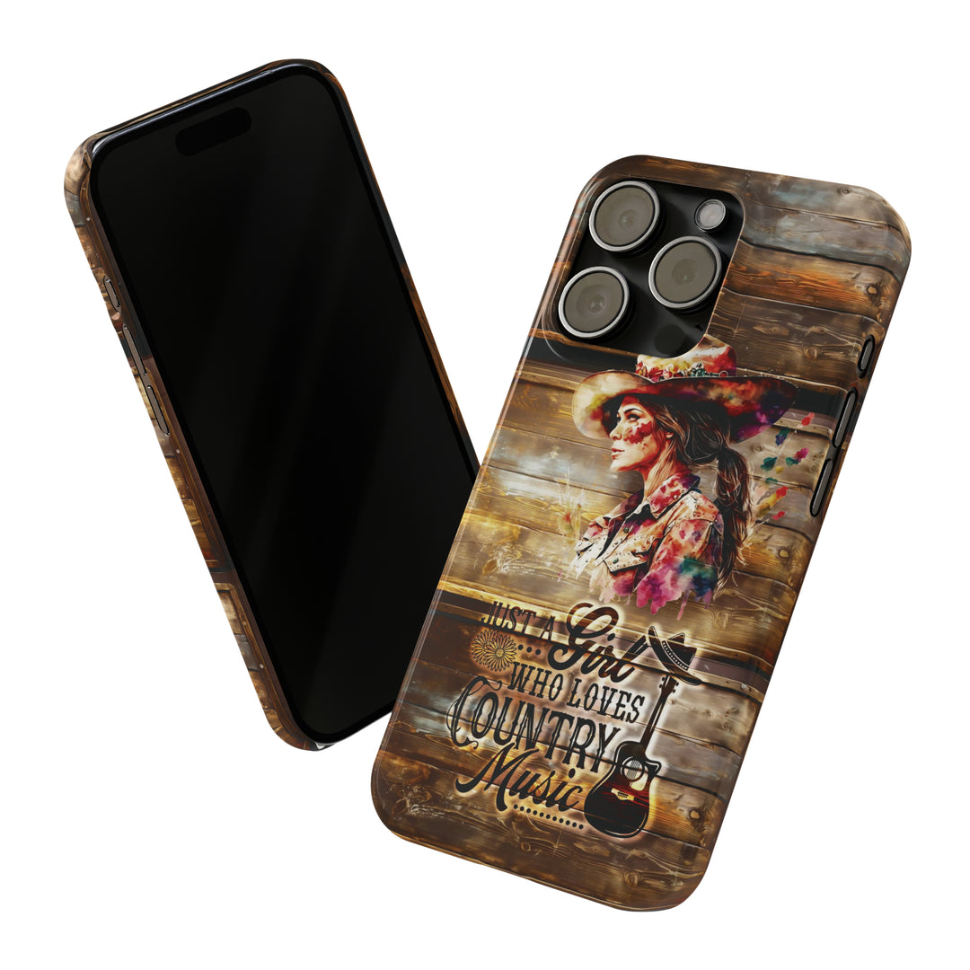 Slim Cute Phone Cases for Iphone - | iPhone 15 Case | iPhone 15 Pro Max Case, Iphone 14 Case, Iphone 14 Pro Max, Iphone 13, Country Music Girl - Studio40ParkLane