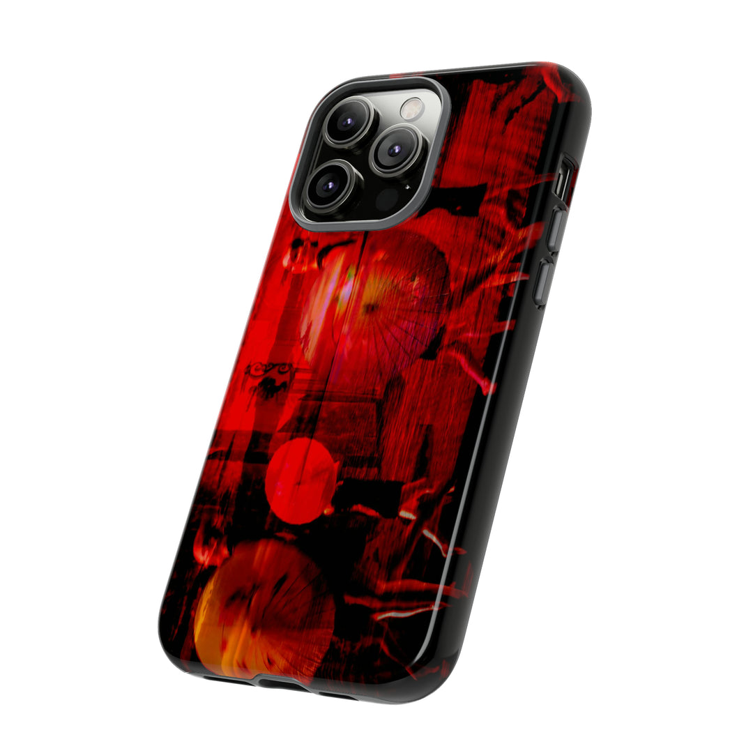 Cute IPhone Case | iPhone 15 Case | iPhone 15 Pro Max Case, Iphone 14 Case, Iphone 14 Pro Max Case IPhone Case for Art Lovers, Sunset Dance Red - Studio40ParkLane