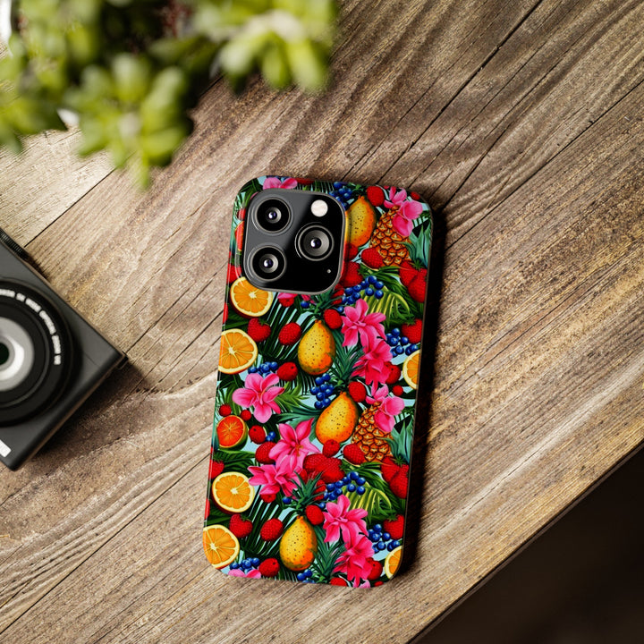 Slim Cute Phone Cases for Iphone - | iPhone 15 Case | iPhone 15 Pro Max Case, Iphone 14 Case, Iphone 14 Pro Max, Iphone 13, Summer Mixed Fruit - Studio40ParkLane