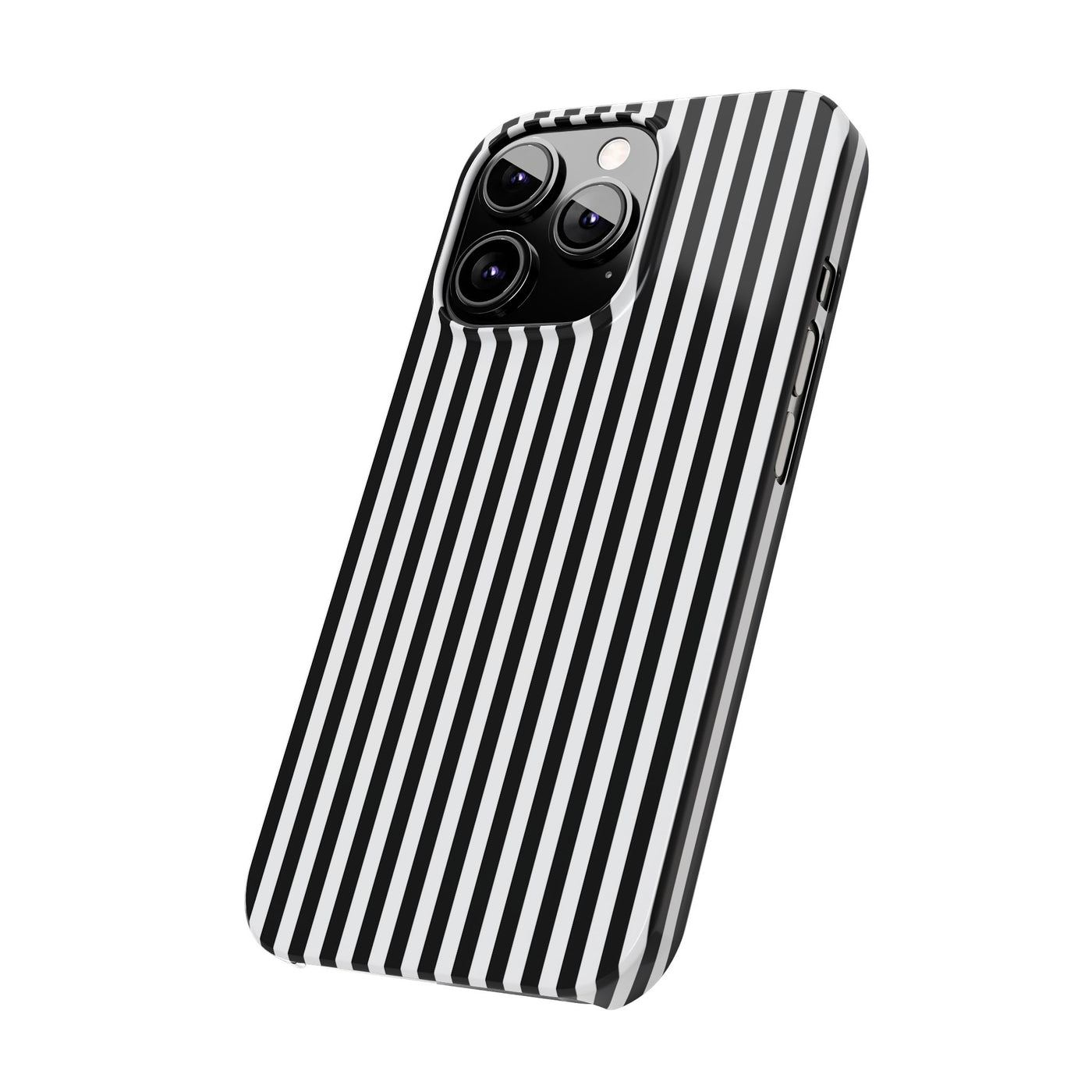 Slim Black White Striped Cute Phone Case for Iphone 16 - | iPhone 15 Pro Max Case | iPhone 14 Case Iphone 13 12 11 10 9 8 7 Gift for Her - Studio40ParkLane