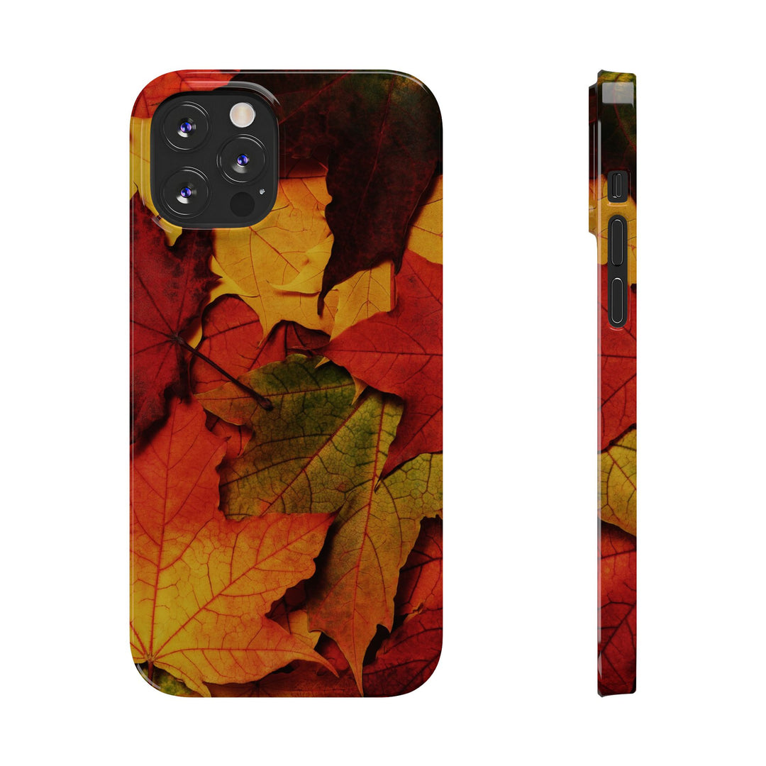 Slim Autumn Fall Leaves Gift Cute Phone Cases for Iphone 16 | iPhone 15 Case | iPhone 15 Pro Max Case, Iphone 14, Iphone 14 Pro Max, Iphone 13, Slim Mom Dad Gift - Studio40ParkLane