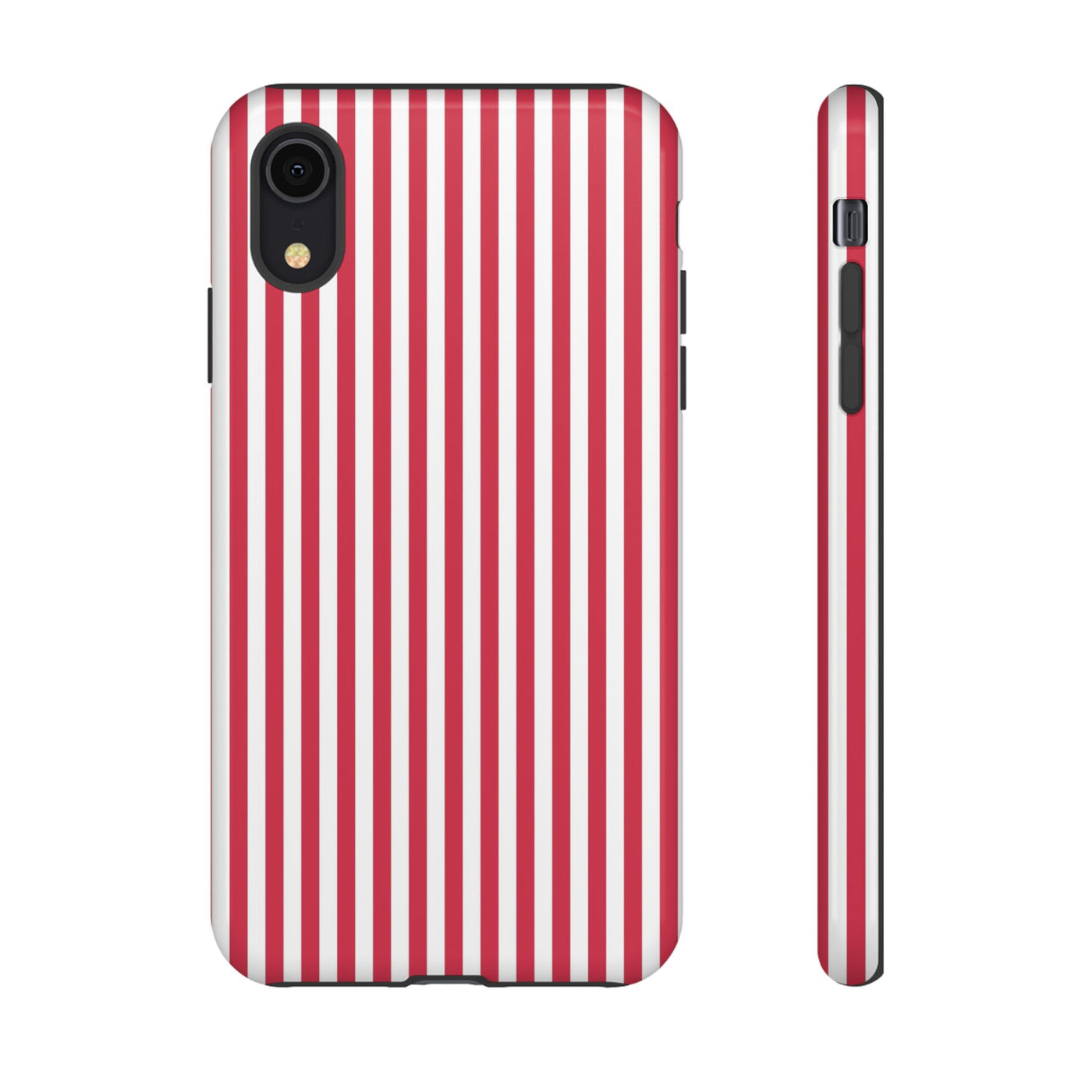 Tough Premium Winterberry Stripes Phone Case Gift for Her - For Apple iPhone 16 Pro Max 16e iPhone 15 Pro iPhone Iphone 14 Plus 13 Pro 12 SE XR - Studio40ParkLane