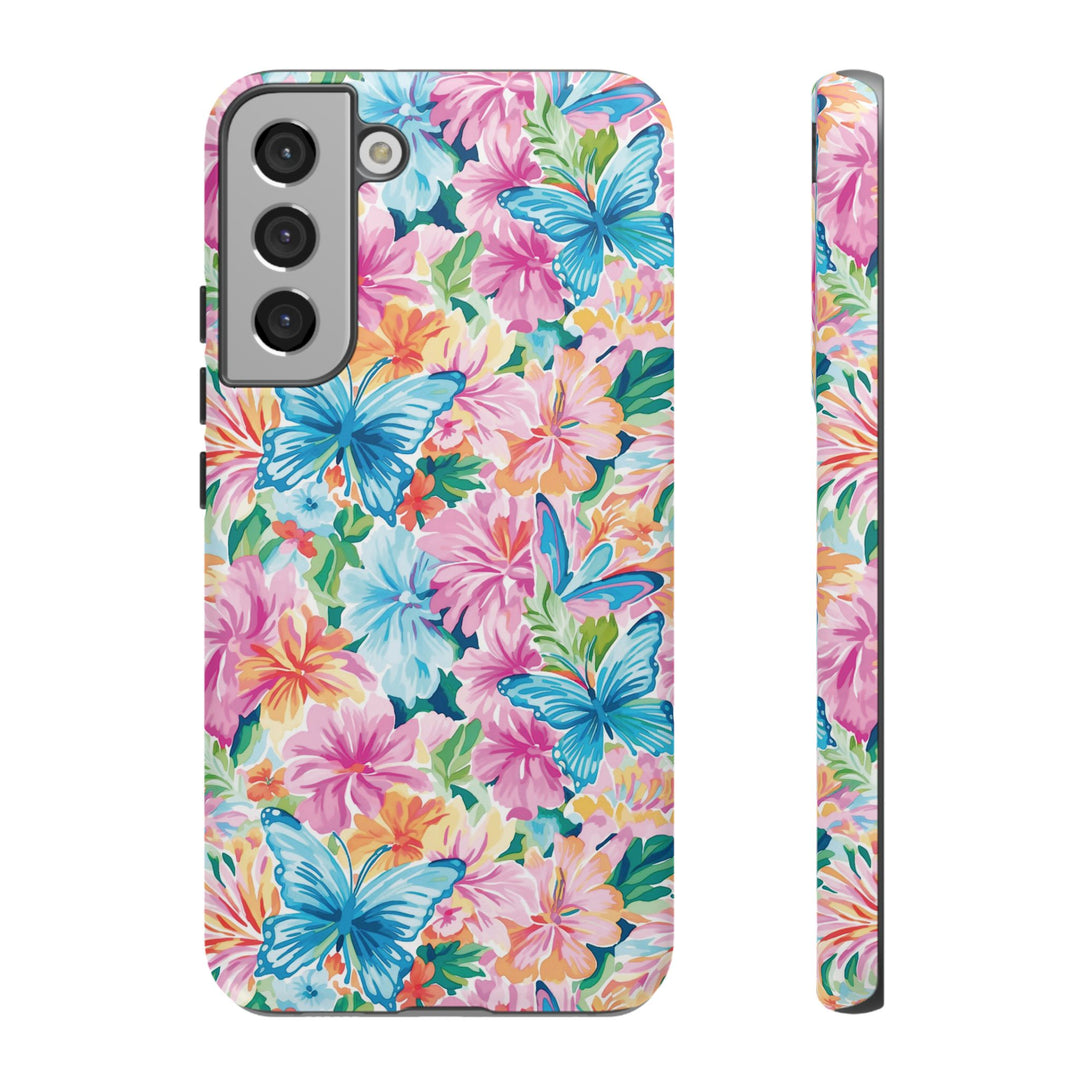Premium Tough Butterflies Flowers Cute Phone Cases for Samsung S24, S23, S22, S21, S20, Plus and Ultra, Iphone 16 Pro Max,15, 14, 13, 12, 11, 10 - Studio40ParkLane