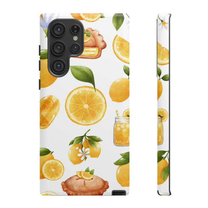 Cute Samsung Phone Case | Aesthetic Samsung Phone Case | Galaxy S23, S22, S21, S20 | Summer Fruit Lemons, Protective Phone Case - Studio40ParkLane