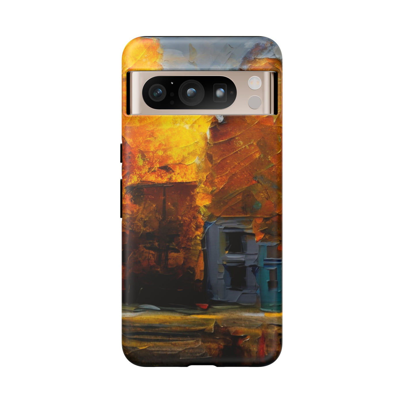 Impact Resistant, Fall Leaves Oil Painting, Cute Phone Cases for Samsung S24, S23, S22, S21, IPhone 15 pro Iphone 14 pro Iphone 13 IPhone 12 Iphone 11