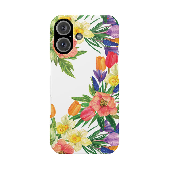 Sleek Snap Spring Summer Flowers Cute Phone Case for iPhone 16 15 14 13 12 11 X Xs Max Xr Pro Plus Samsung Galaxy S24 S23 S22 S21 S20 Ultra