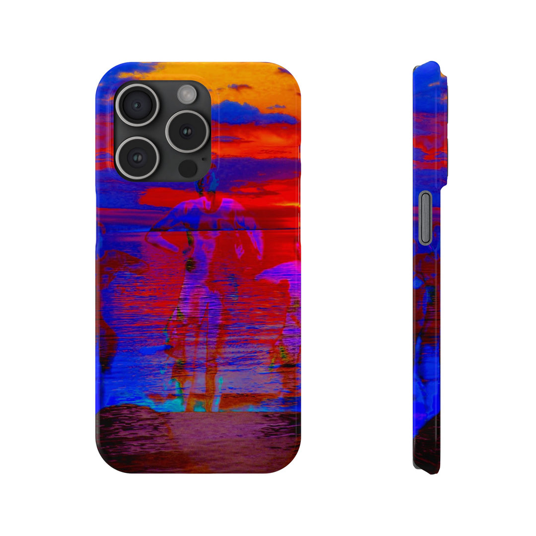 Slim Cute Phone Cases for Iphone | iPhone 15 Case | iPhone 15 Pro Max, Iphone 14 Case, Iphone 14 Pro Max, Iphone 13, Red Blue Sunset - Studio40ParkLane