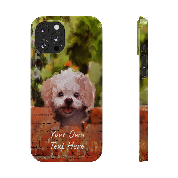 Slim Personalized Cute iPhone Cases - | iPhone 15 Case | iPhone 15 Pro Max Case, Iphone 14 Case, Iphone 14 Pro Max, Iphone 13, Bichon Frise Dog - Studio40ParkLane