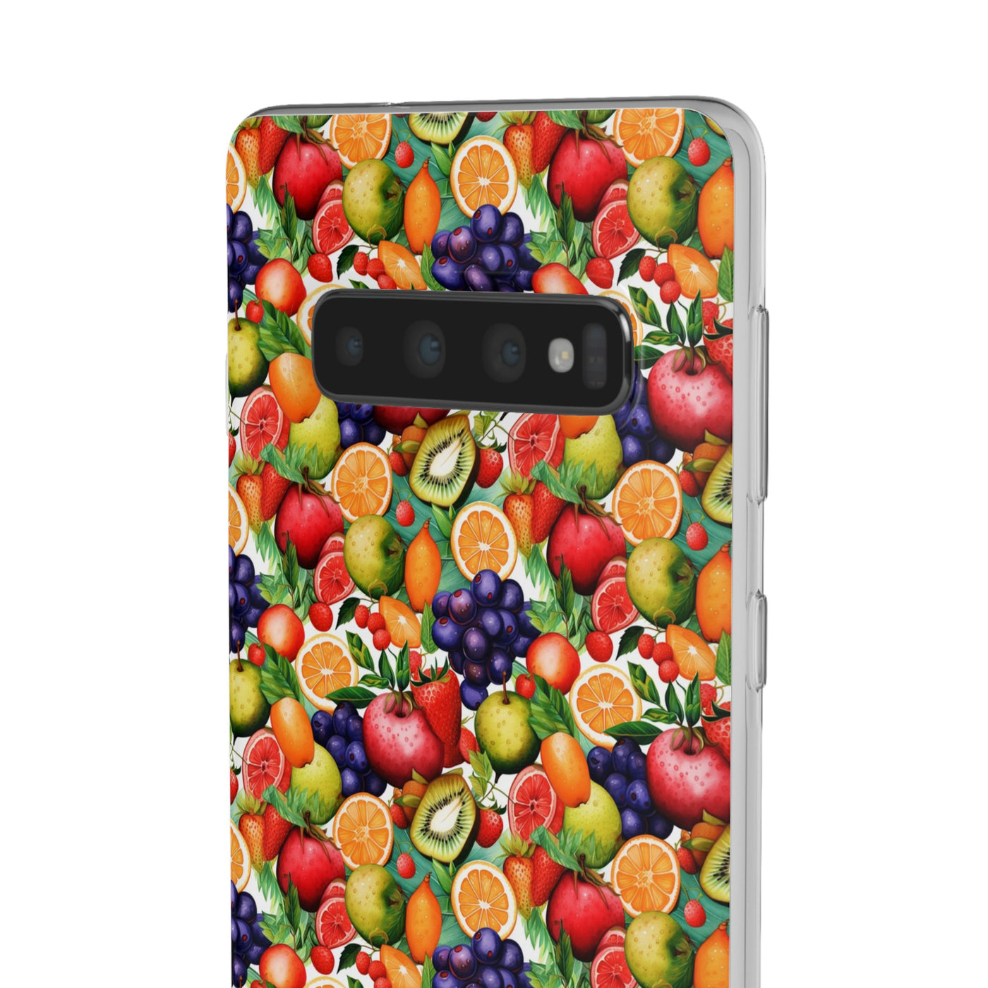 Cute Flexi Phone Cases, Summer Fruit Mix, Compatible with Samsung Galaxy S23, Samsung S22, Samsung S21, Samsung S20, Galaxy S20 Ultra