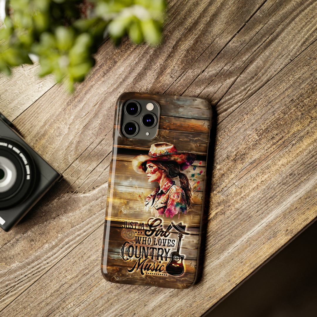 Slim Cute Phone Cases for Iphone - | iPhone 15 Case | iPhone 15 Pro Max Case, Iphone 14 Case, Iphone 14 Pro Max, Iphone 13, Country Music Girl - Studio40ParkLane