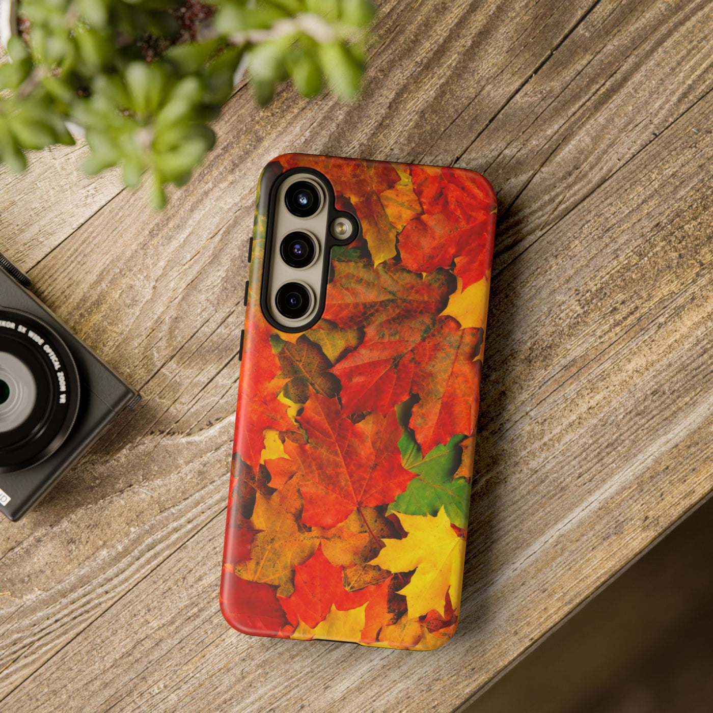 Fall Leaves Impact Resistant, Cute Phone Cases for Samsung S24, S23, S22, S21, IPhone 15 pro Iphone 14 pro Iphone 13 IPhone 12 Iphone 11