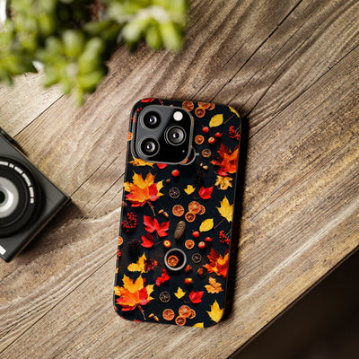 Slim Cute Fall Leaves Collage Phone Cases for Iphone | iPhone 15 Case | iPhone 15 Pro Max Case, Iphone 14, Iphone 14 Pro Max, Iphone 13, Iphone 16