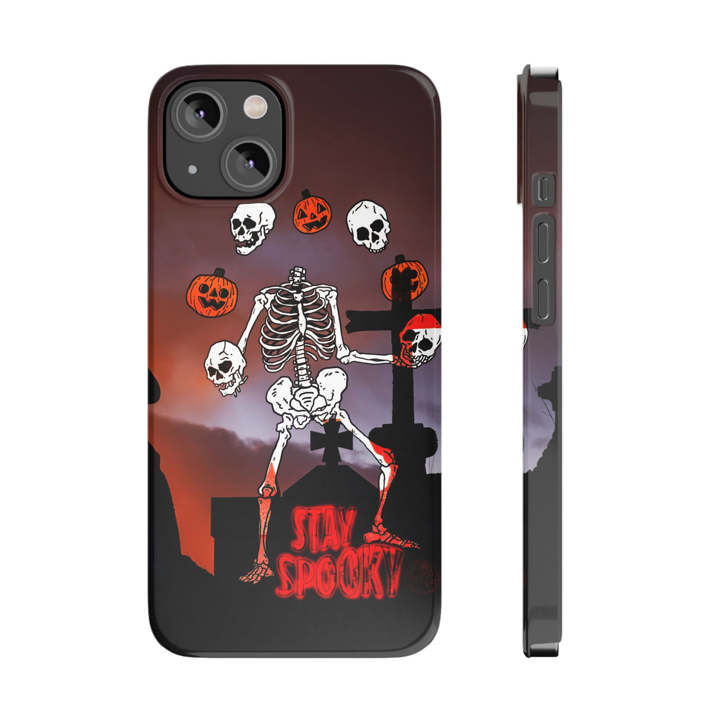 Slim Halloween Spooky Slim Cute Phone Cases for Iphone  | iPhone 15 Case | iPhone 15 Pro Max Case, Iphone 14, Iphone 14 Pro Max, Iphone 13