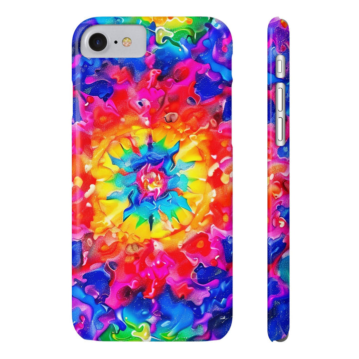 Slim Tie Dye Faux Glitter Gift for Her Cute Phone Cases for Iphone 16 Pro Max | iPhone 15 Case | iPhone 15 Pro Max Case, Iphone 14, Iphone 14 Pro Max, Iphone 13 12 11 8 7 - Studio40ParkLane