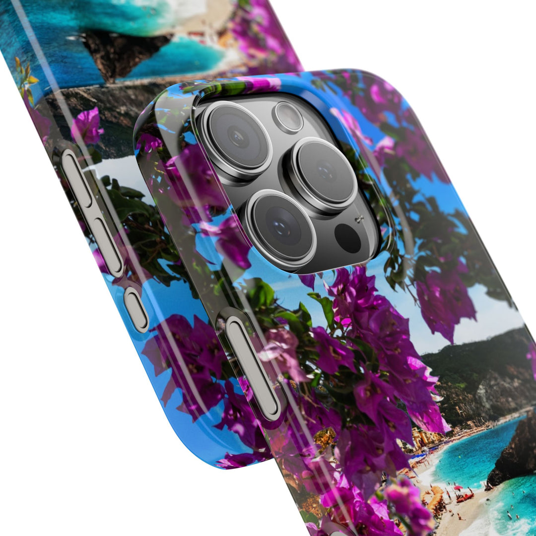 Slim Bougainvillea Sea View Cute Phone Cases for Iphone | iPhone 15 Case | iPhone 15 Pro Max Case, Iphone 14, Iphone 14 Pro Max, Iphone 13 - Studio40ParkLane