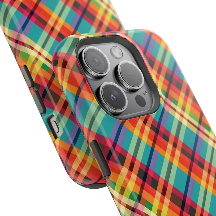Checkered Plaid Magsafe Gift for Her Cute Phone Case for Iphone, | iPhone 16 | iPhone 15 Pro Max, Iphone 14 Pro Max, 13 12 11 10 9 8 7 - Studio40ParkLane