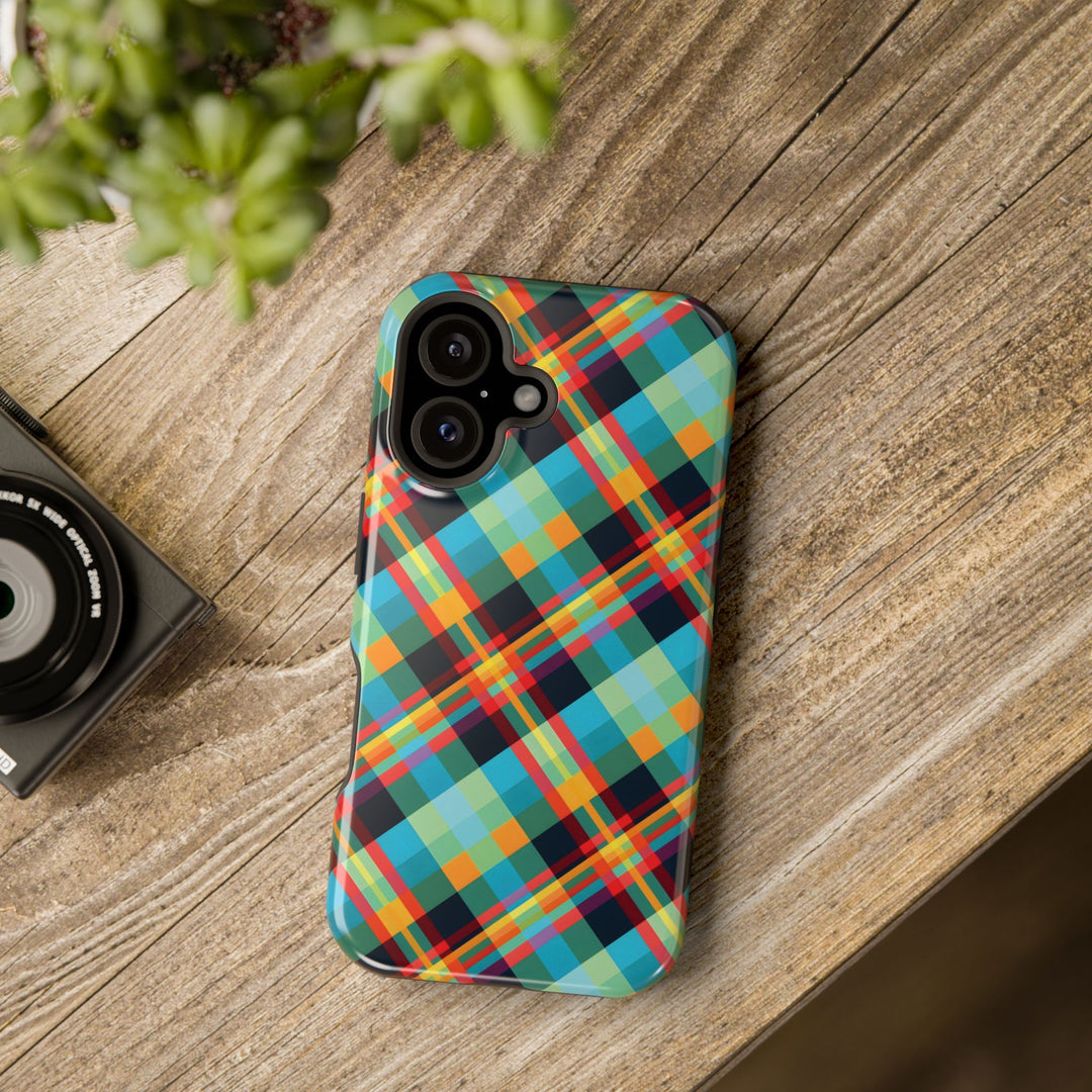 Checkered Plaid Magsafe Gift for Her Cute Phone Case for Iphone, | iPhone 16 | iPhone 15 Pro Max, Iphone 14 Pro Max, 13 12 11 10 9 8 7 - Studio40ParkLane