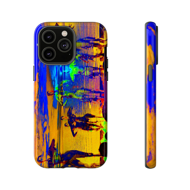 Cute IPhone Case | iPhone 15 Case | iPhone 15 Pro Max Case, Iphone 14 Case, Iphone 14 Pro Max Case IPhone Case for Art Lovers, Sunset Dance Blue Yellow - Studio40ParkLane