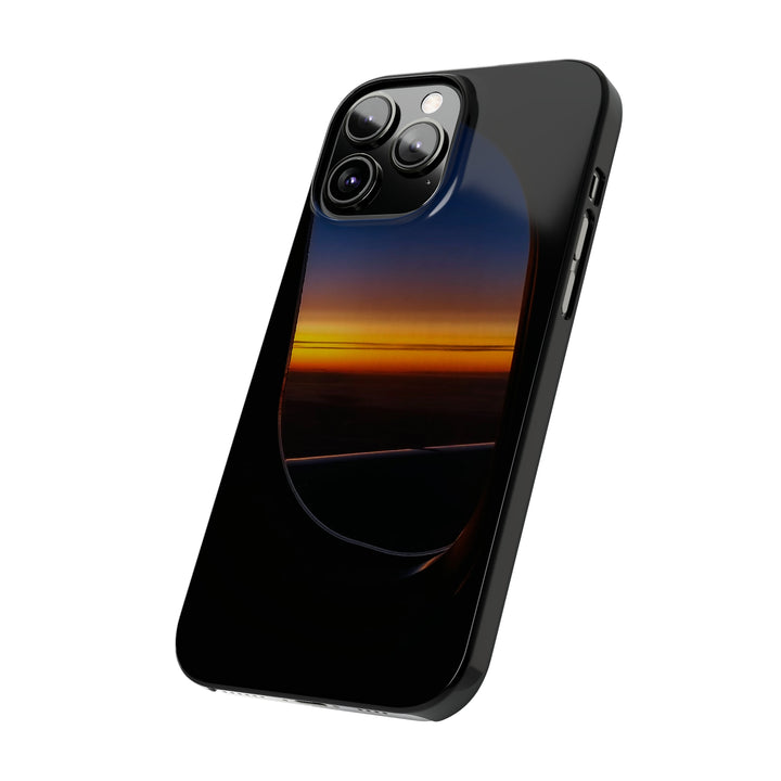 Slim Cute Phone Cases for Iphone - | iPhone 15 Case | iPhone 15 Pro Max Case, Iphone 14 Case, Iphone 14 Pro Max, Iphone 13, Airplane Window Sunset - Studio40ParkLane