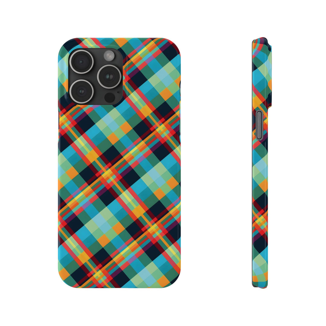 Slim Checkered Plaid Gift for Her Cute Phone Cases for Iphone 16 Pro Max | iPhone 15 Case | iPhone 15 Pro Max Case, Iphone 14, 13, 12, 11, 10, 8, 7 - Studio40ParkLane