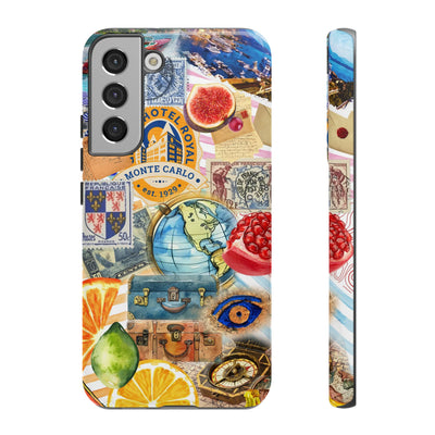 Cute European Summer Collage Phone Case, for IPhone 16 Case | Iphone 15, Iphone 14, IPhone 13 Case, 11 8 7, Samsung Galaxy S24, S23, S22, S21 Extra Protective