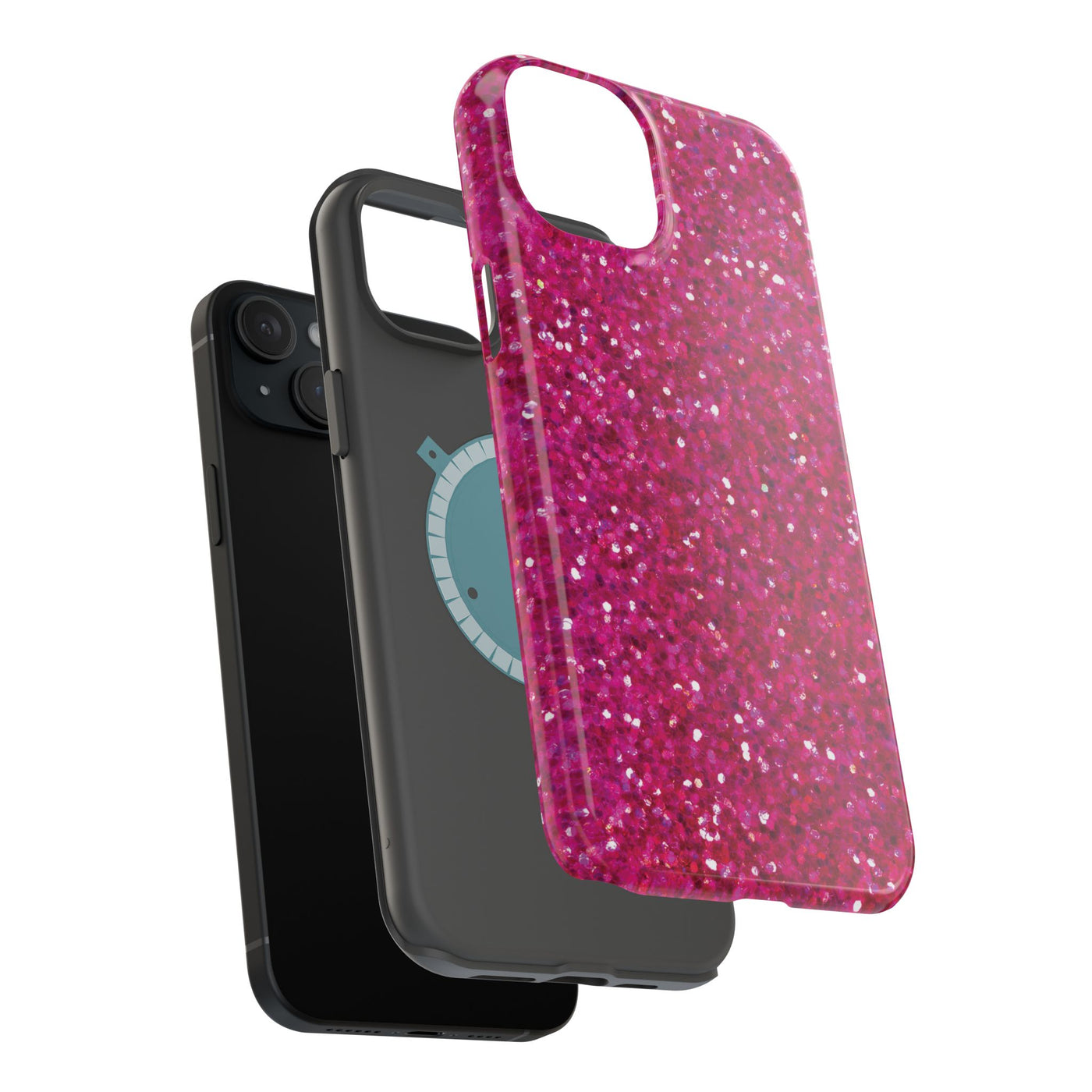 Non Glitter Pink Color Composition Magsafe Cute Phone Case for Iphone Gift for Her,  | iPhone 15 Case | iPhone 15 Pro Max Case, Iphone 14, Iphone 14 Pro Max, Iphone 13, Iphone 16
