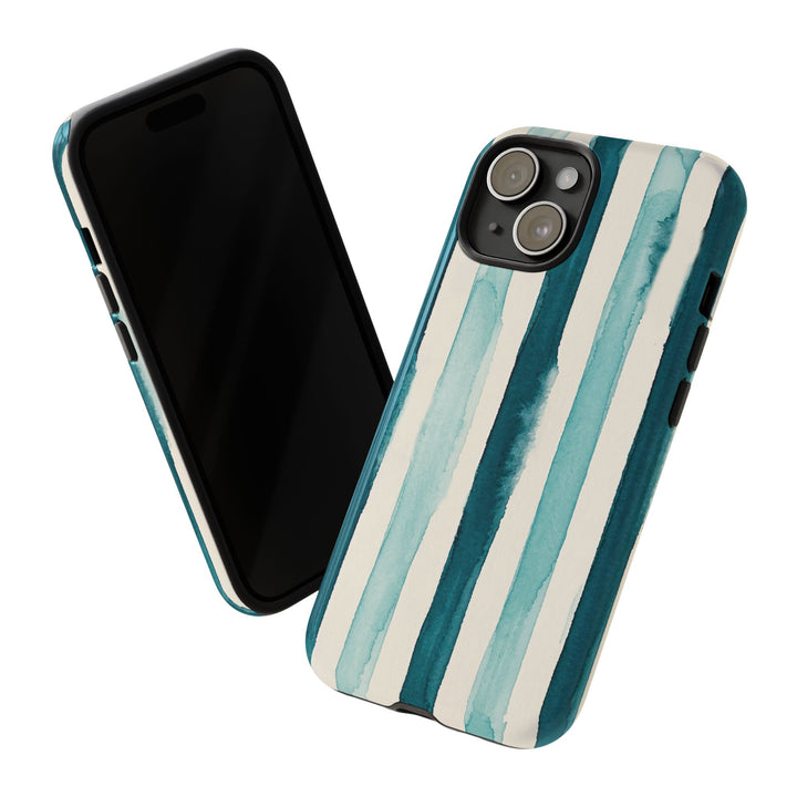 Tough Cute Green Stripes Phone Case, for IPhone 17 Pro Max | Iphone 17 Air, Iphone 16, IPhone 15, 14 13 12, Samsung Galaxy S26, S25, S24, S23