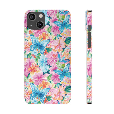 Slim Butterflies Flowers Gift for Her Cute Phone Cases for Iphone 16 Pro Max | iPhone 15 Case | iPhone 15 Pro Max Case, Iphone 14, 13, 12, 11, 10, 8, 7
