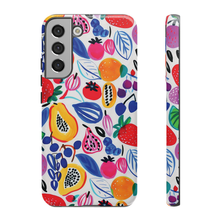 Premium Tough Summer Fruit Collage Gift for Her Cute Phone Cases for Samsung and Iphone, 16, 15, 14, S24, S23, S22, S21, S20, Plus, Ultra, Pro - Studio40ParkLane