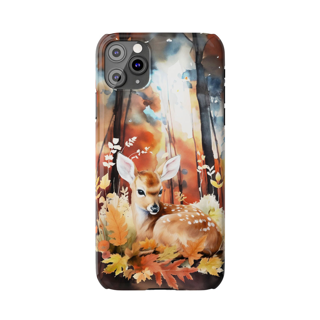 Slim Fall Autumn Forest Deer Gift for Her Cute Phone Cases for Iphone 16 | iPhone 15 Case | iPhone 15 Pro Max Case, Iphone 14, Iphone 14 Pro Max, Iphone 13, Slim - Studio40ParkLane