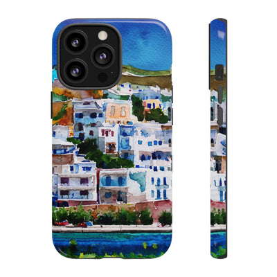 Impact Resistant, Greece House, Cute Phone Cases for Samsung S24, S23, S22, S21, IPhone 15 pro Iphone 14 pro Iphone 13 IPhone 12 Iphone 11