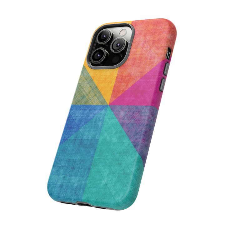 Impact Resistant, Colored Shapes, Cute Phone Cases for Samsung S24, S23, S22, S21, IPhone 15 pro Iphone 14 pro Iphone 13 IPhone 12 Iphone 11 - Studio40ParkLane