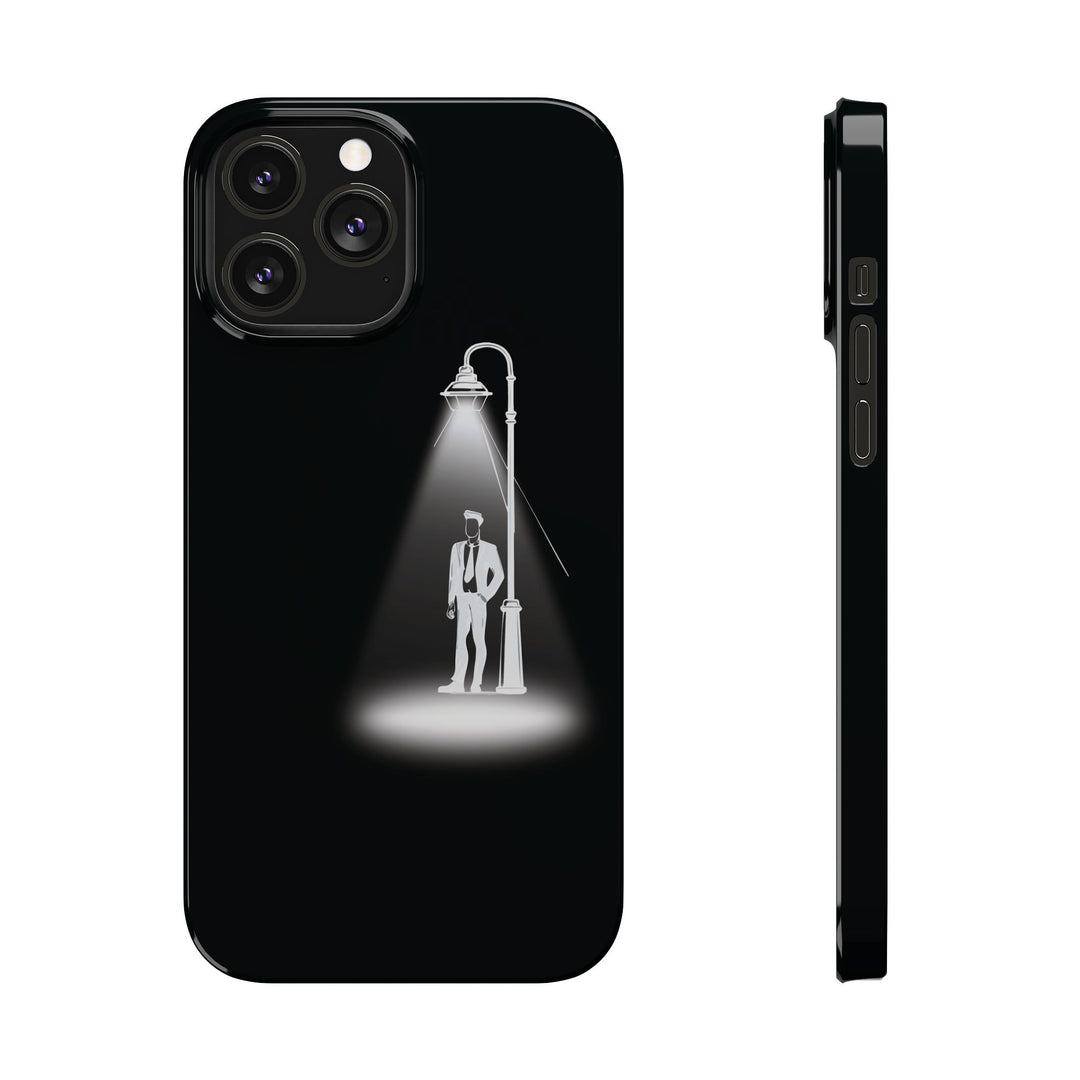 Slim Mystery Man Spotlight Gift for Her Cute Phone Cases for Iphone 16 Pro Max | iPhone 15 Case | iPhone 15 Pro Max Case, Iphone 14, 13, 12, 11, 10, 8, 7 - Studio40ParkLane