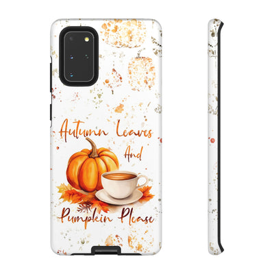 Impact Resistant, Fall Leaves Pumpkin Pie, Cute Phone Cases for Samsung S24, S23, S22, S21, IPhone 15 pro Iphone 14 pro Iphone 13 IPhone 12 Iphone 11