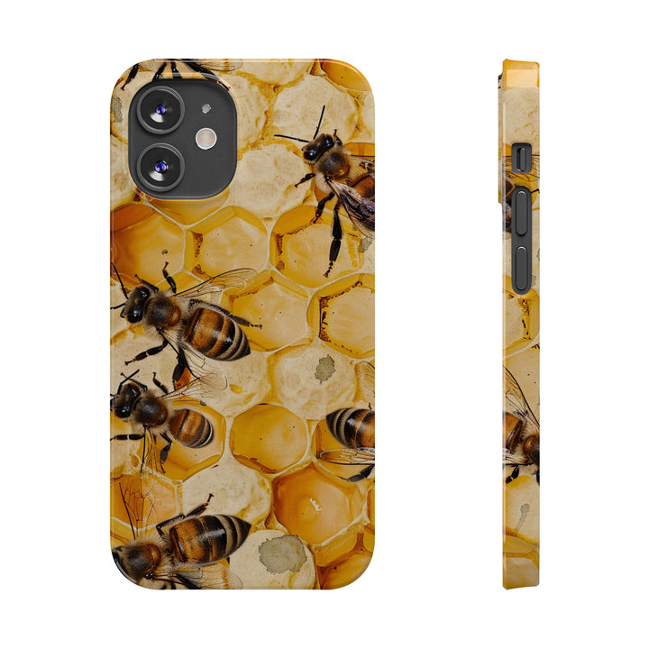 Slim Cute Phone Cases for Iphone - | iPhone 15 Case | iPhone 15 Pro Max Case, Iphone 14 Case, Iphone 14 Pro Max, Iphone 13, Summer Honey Bees - Studio40ParkLane