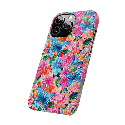 Slim Butterflies Flowers Gift for Her Cute Phone Cases for Iphone 16 Pro Max | iPhone 15 Case | iPhone 15 Pro Max Case, Iphone 14, 13, 12, 11, 10, 8, 7 - Studio40ParkLane