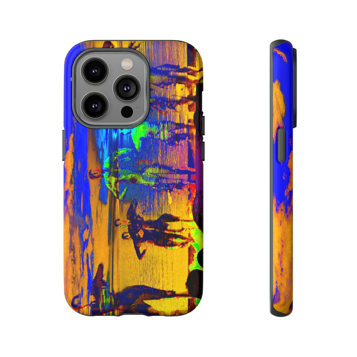 Cute IPhone Case | iPhone 15 Case | iPhone 15 Pro Max Case, Iphone 14 Case, Iphone 14 Pro Max Case IPhone Case for Art Lovers, Sunset Dance Blue Yellow - Studio40ParkLane