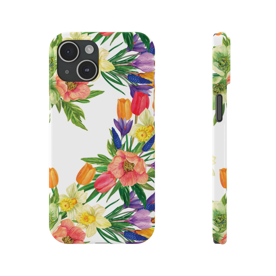 Slim Spring Flowers Gift for Her Cute Phone Cases for Iphone 16 Pro Max | iPhone 15 Case | iPhone 15 Pro Max Case, Iphone 14, 13, 12, 11, 10, 8, 7 - Studio40ParkLane