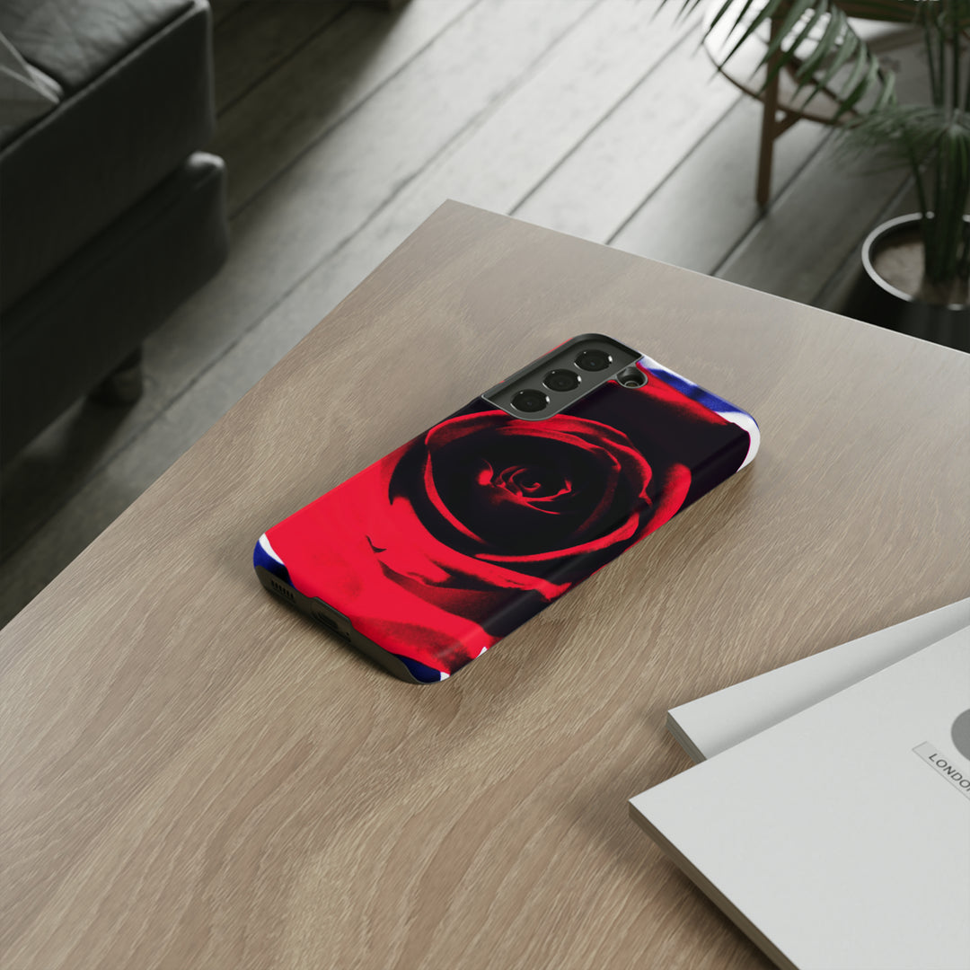 Cute Samsung Phone Case | Aesthetic Samsung Phone Case | Red Rose | Galaxy S23, S22, S21, S20 | Luxury Double Layer | Cool - Studio40ParkLane