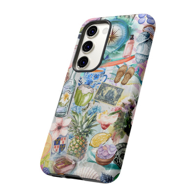 Impact Resistant, Travel Coquette Collage, Cute Phone Cases for Samsung S24, S23, S22, S21, IPhone 15 pro Iphone 14 pro Iphone 13 IPhone 12 Iphone 11