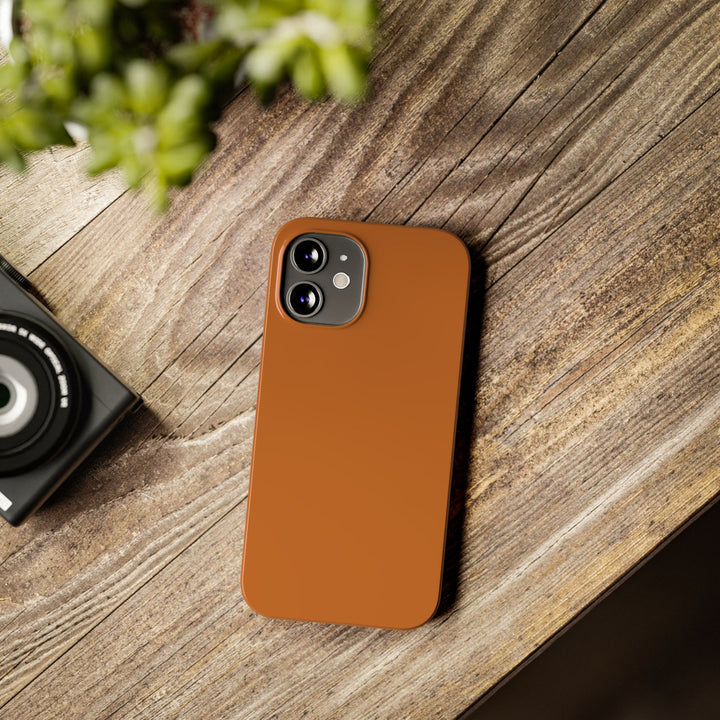 Slim Red Rust Brown Gift for Her Aesthetic Cute Phone Case for Iphone 16 - | iPhone 15 Pro Max Case | iPhone 14 Case 13 12 11 10 9 8 7 - Studio40ParkLane