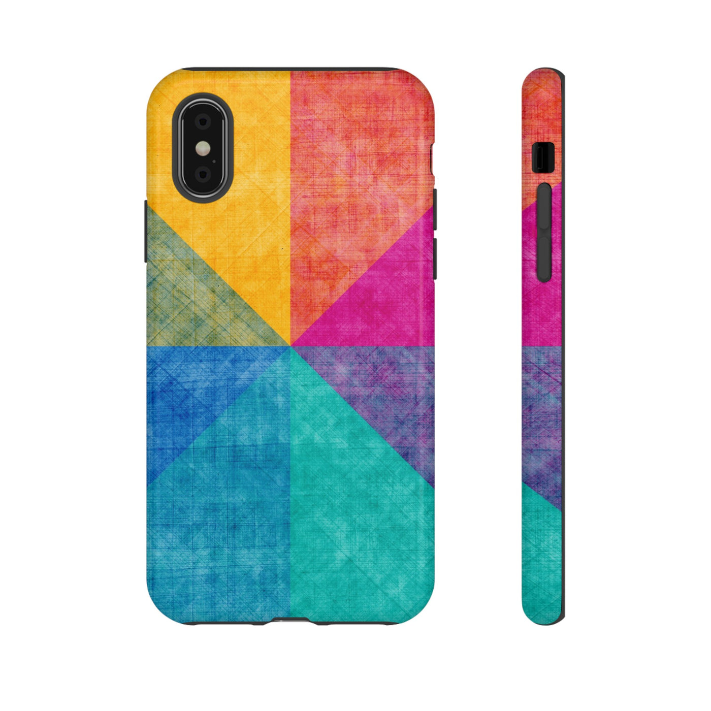 Impact Resistant, Colored Shapes, Cute Phone Cases for Samsung S24, S23, S22, S21, IPhone 15 pro Iphone 14 pro Iphone 13 IPhone 12 Iphone 11