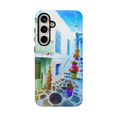 Impact Resistant, Greece House, Cute Phone Cases for Samsung S24, S23, S22, S21, IPhone 15 pro Iphone 14 pro Iphone 13 IPhone 12 Iphone 11