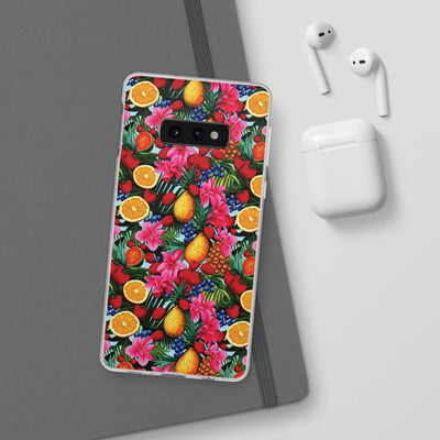 Cute Flexi Phone Cases, For Iphones and Samsung Galaxy Phones, Summer Mixed Fruit, Galaxy S23 Phone Case, Samsung S22 Case, Samsung S21, Iphone 15, Iphone 14, Iphone 13