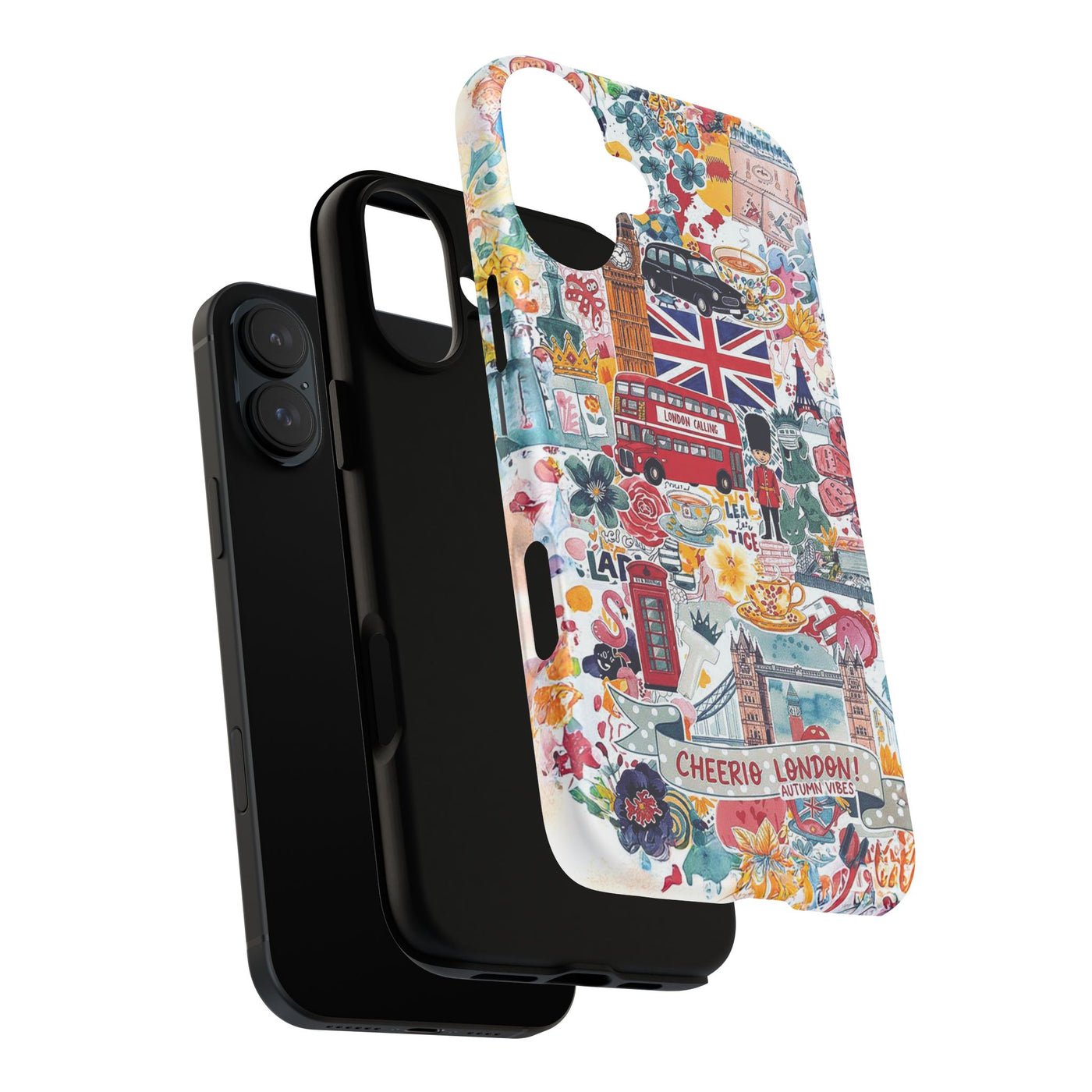 London England Coquette Collage Tough Premium Phone Case - For iPhone 17 Pro Max iPhone 16 Pro iPhone 15 Iphone 14 Plus 13 Pro 12 11 10 XR - Studio40ParkLane
