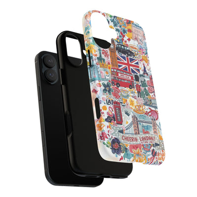 London England Coquette Collage Tough Premium Phone Case - For iPhone 17 Pro Max iPhone 16 Pro iPhone 15 Iphone 14 Plus 13 Pro 12 11 10 XR - Studio40ParkLane