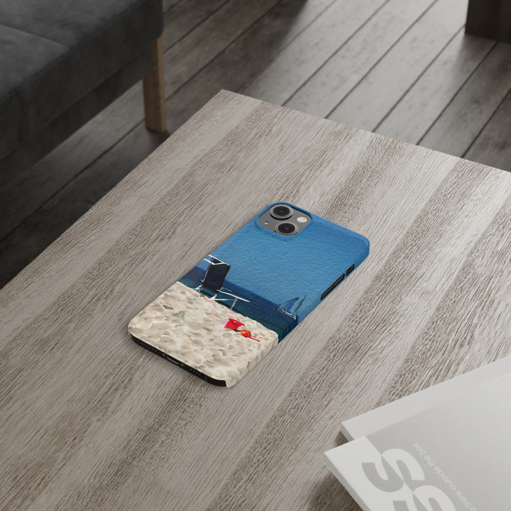 Slim Cute Phone Cases for Iphone - | iPhone 15 Case | iPhone 15 Pro Max Case, Iphone 14 Case, Iphone 14 Pro Max, Iphone 13, Summer Beach Chair Watercolor - Studio40ParkLane