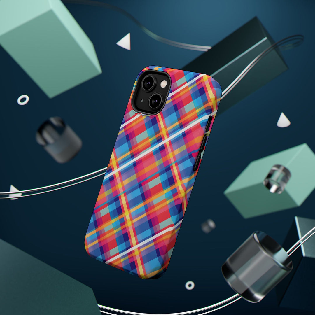 Checkered Plaid Magsafe Gift for Her Cute Phone Case for Iphone, | iPhone 16 | iPhone 15 Pro Max, Iphone 14 Pro Max, 13 12 11 10 9 8 7 - Studio40ParkLane