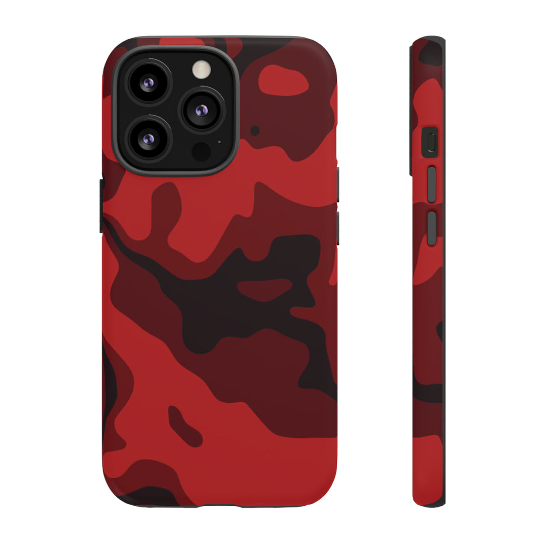 Cool Phone Case | Red Camouflage, For iPhone 15 Case | iPhone 15 Pro Case, Iphone 14 Case, Iphone 14 Pro Max Case, Protective Iphone Case - Studio40ParkLane
